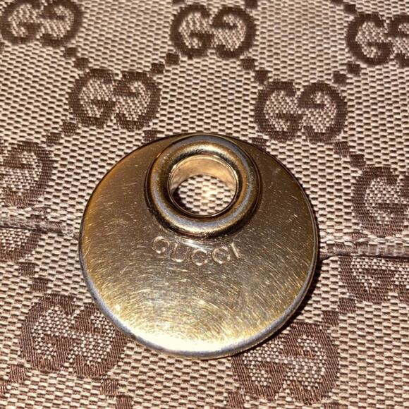 GUCCI Vintage Eclipse GG Canvas Compact Wallet with dust bag - Picture 15 of 16